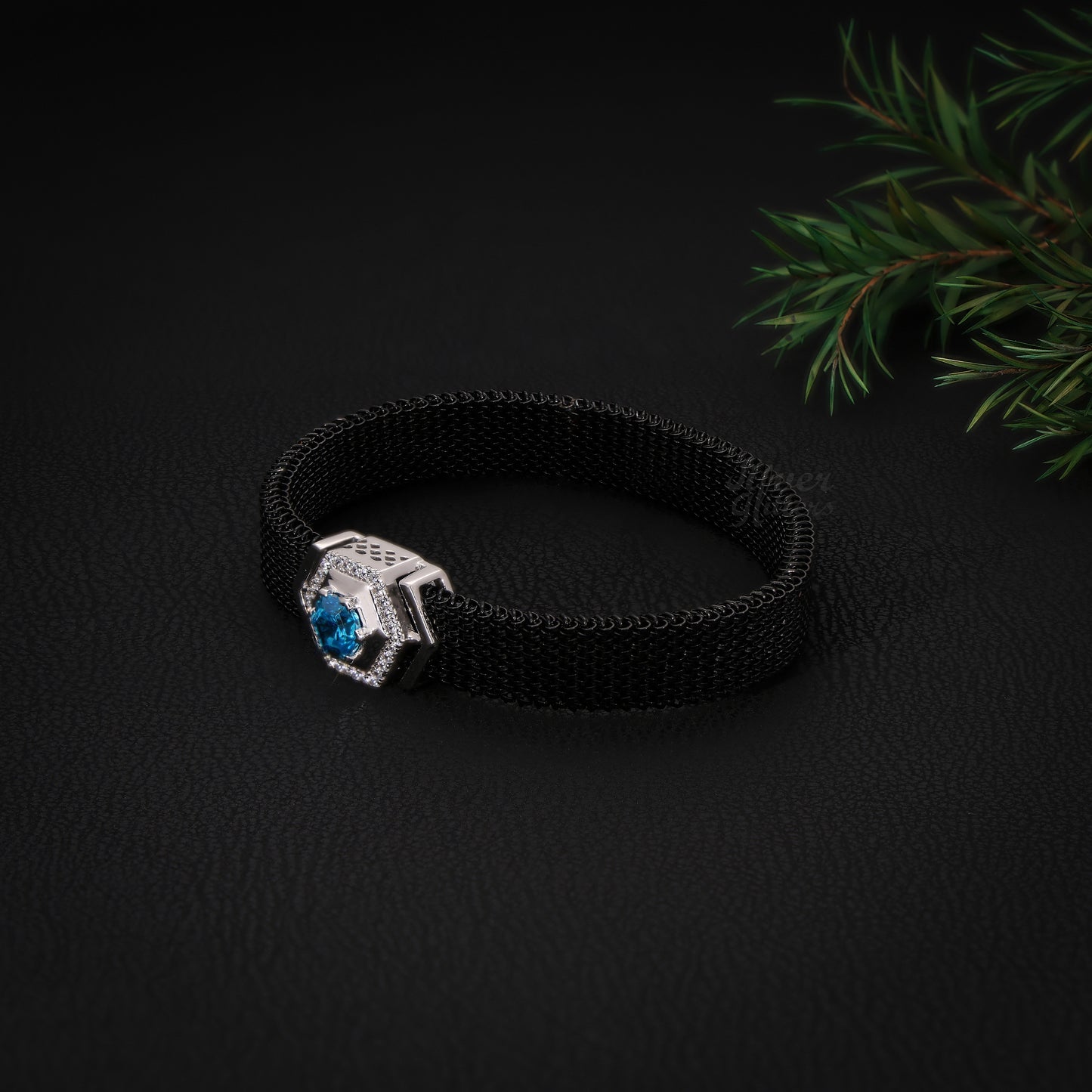 pure 925 sterling silver Stainless Steel Strap Adjustable Bracelet