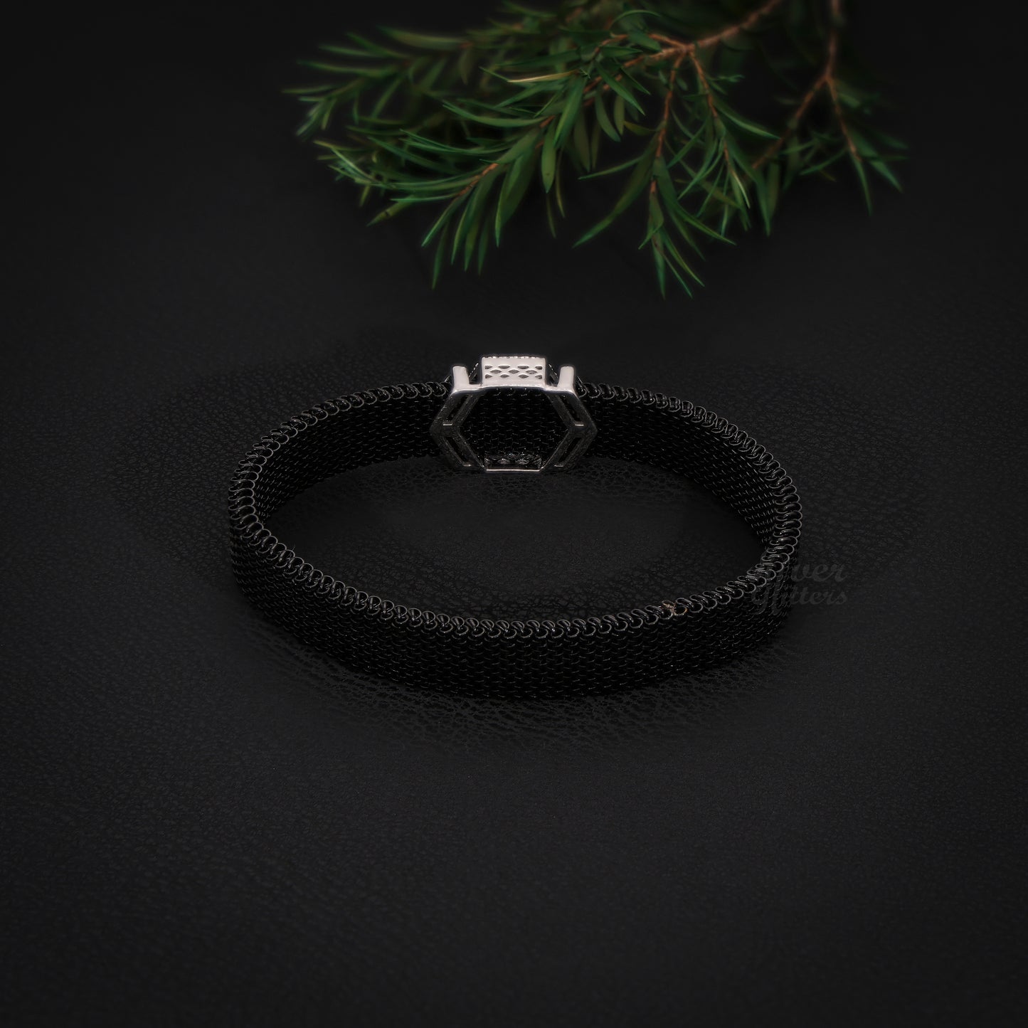 pure 925 sterling silver Stainless Steel Strap Adjustable Bracelet