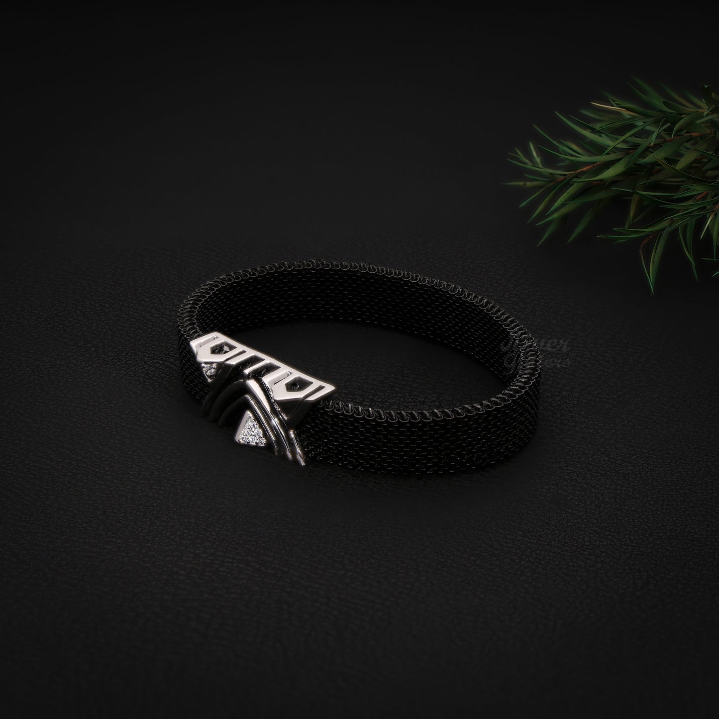 pure 925 sterling silver Stainless Steel Strap Adjustable Bracelet