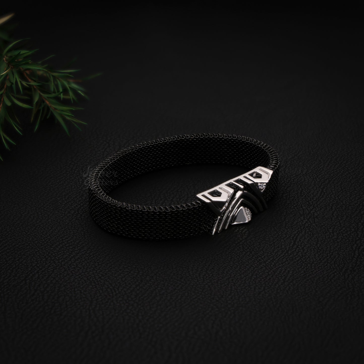 pure 925 sterling silver Stainless Steel Strap Adjustable Bracelet