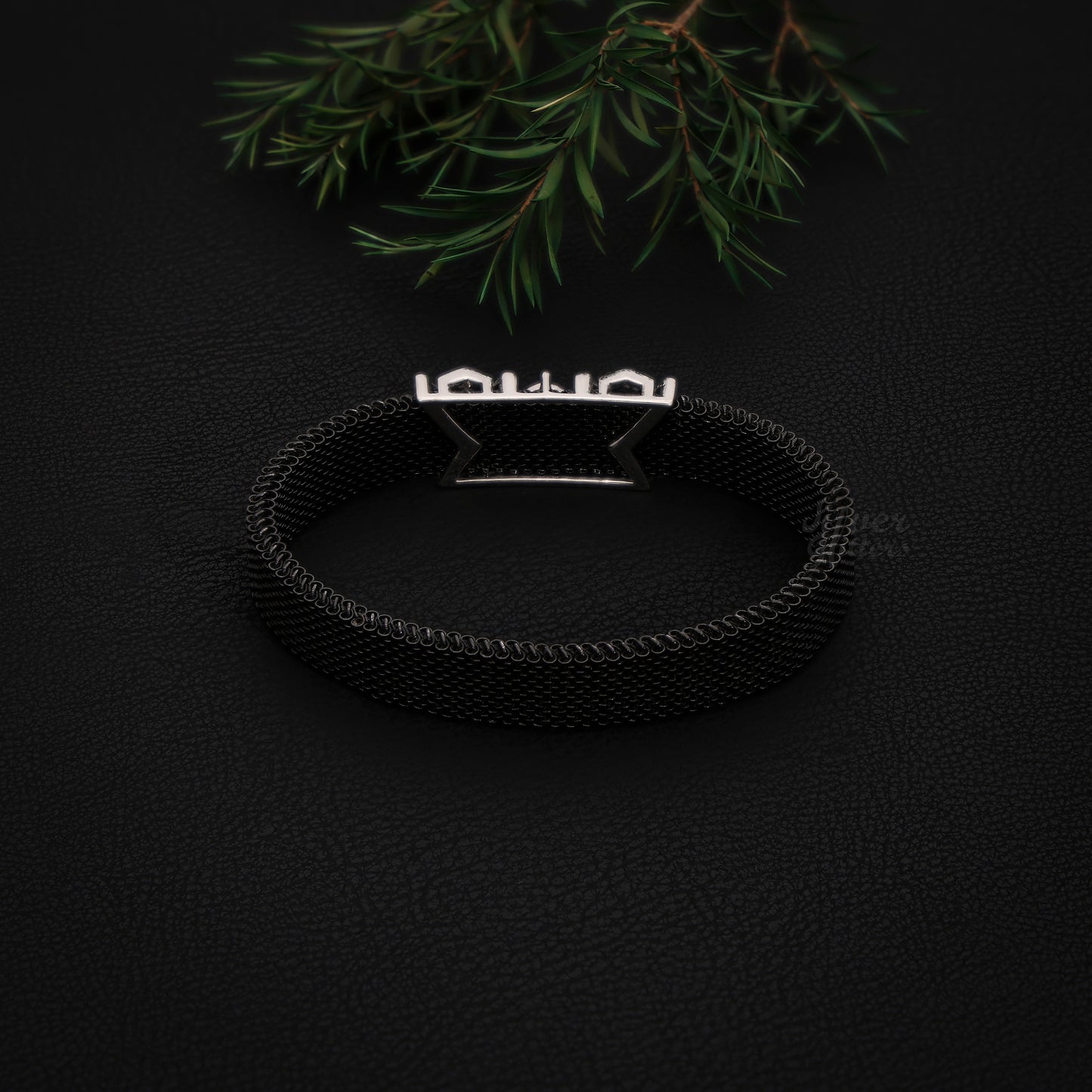 pure 925 sterling silver Stainless Steel Strap Adjustable Bracelet