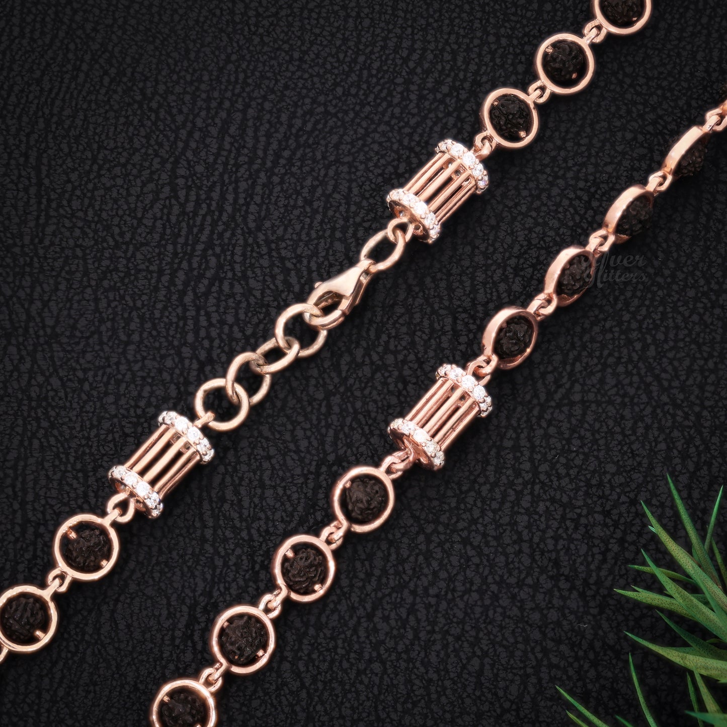 Sterling Silver Rudraksha Mala