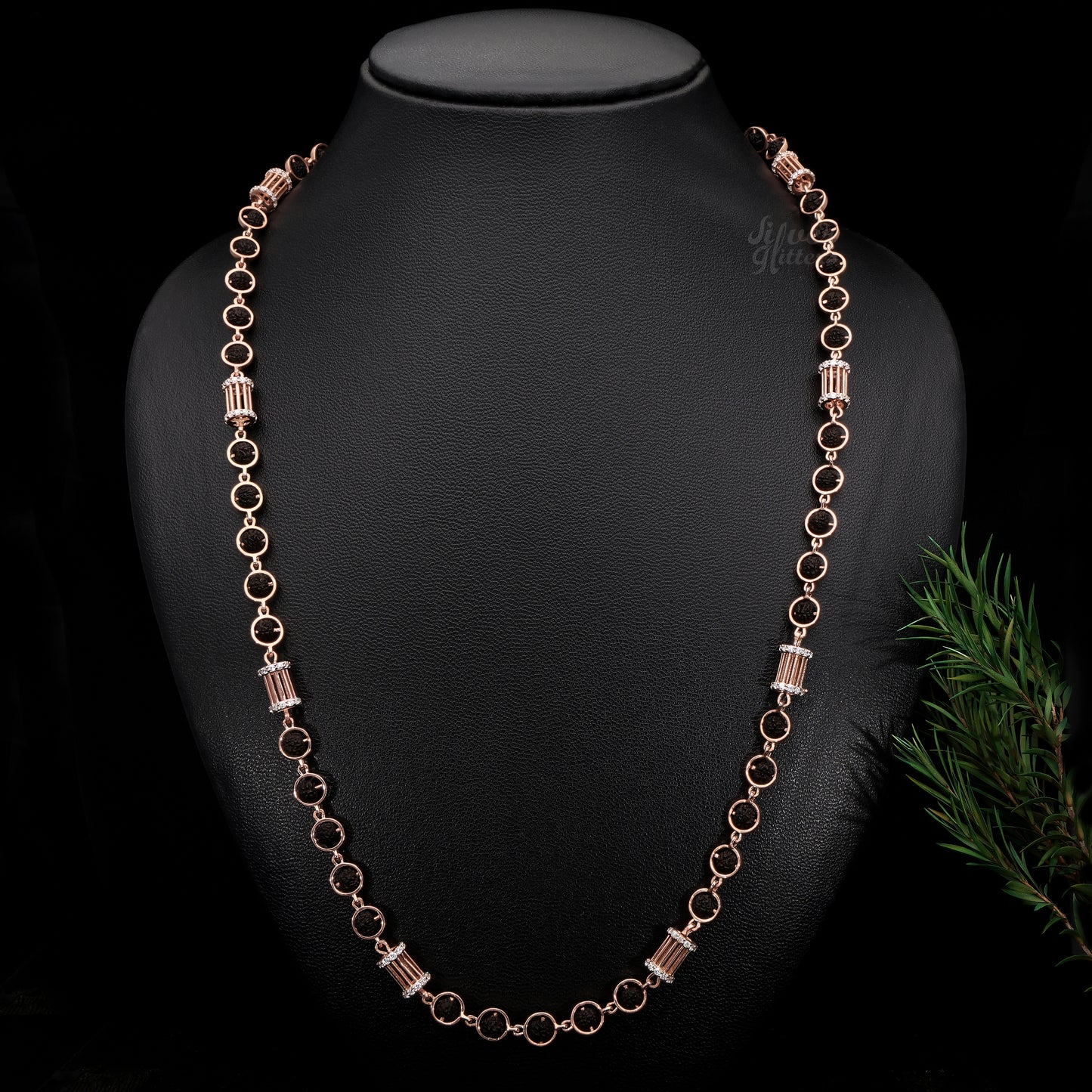 Sterling Silver Rudraksha Mala