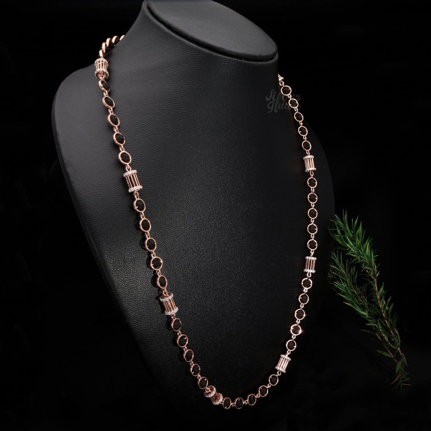 Sterling Silver Rudraksha Mala