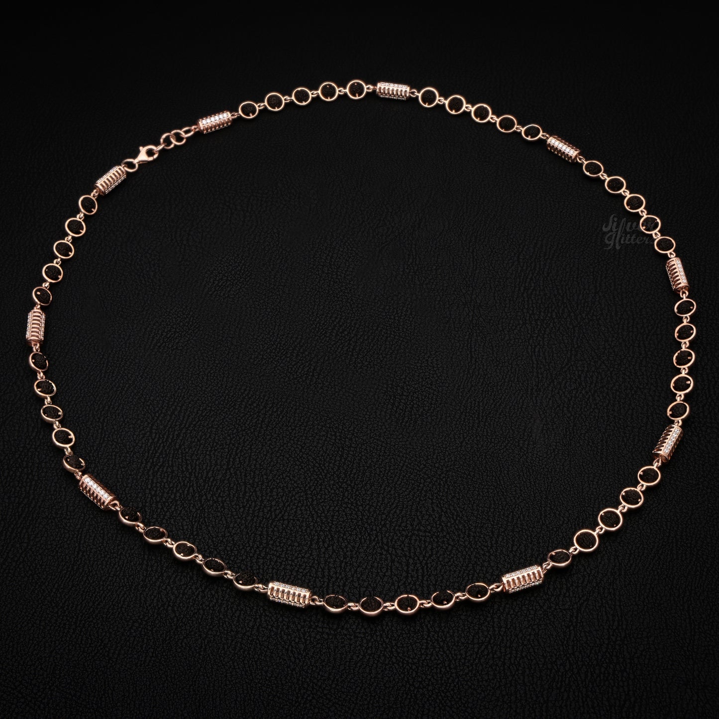 Sterling Silver Rudraksha Mala