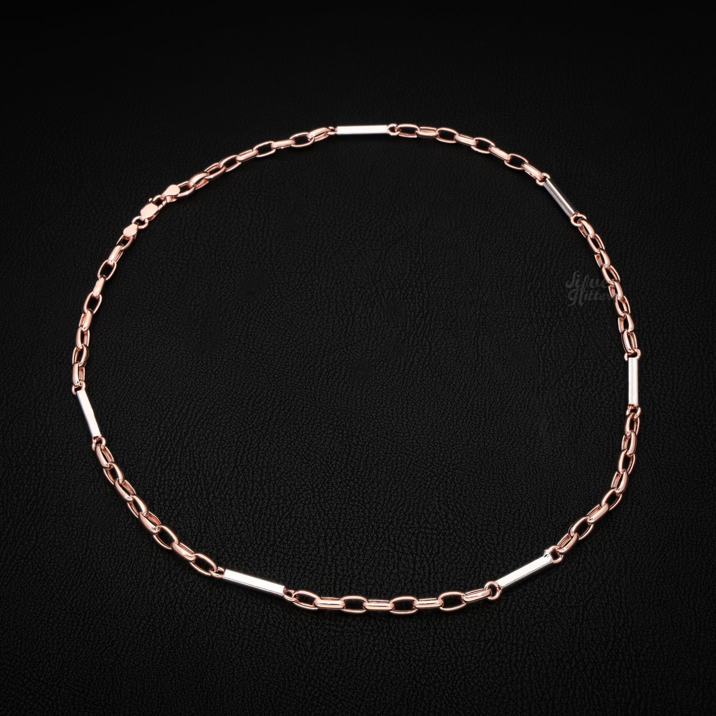Silver UniSex Rose Gold Chain