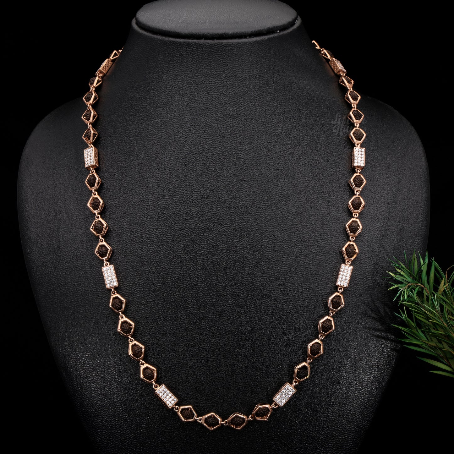 Sterling Silver Rudraksha Mala