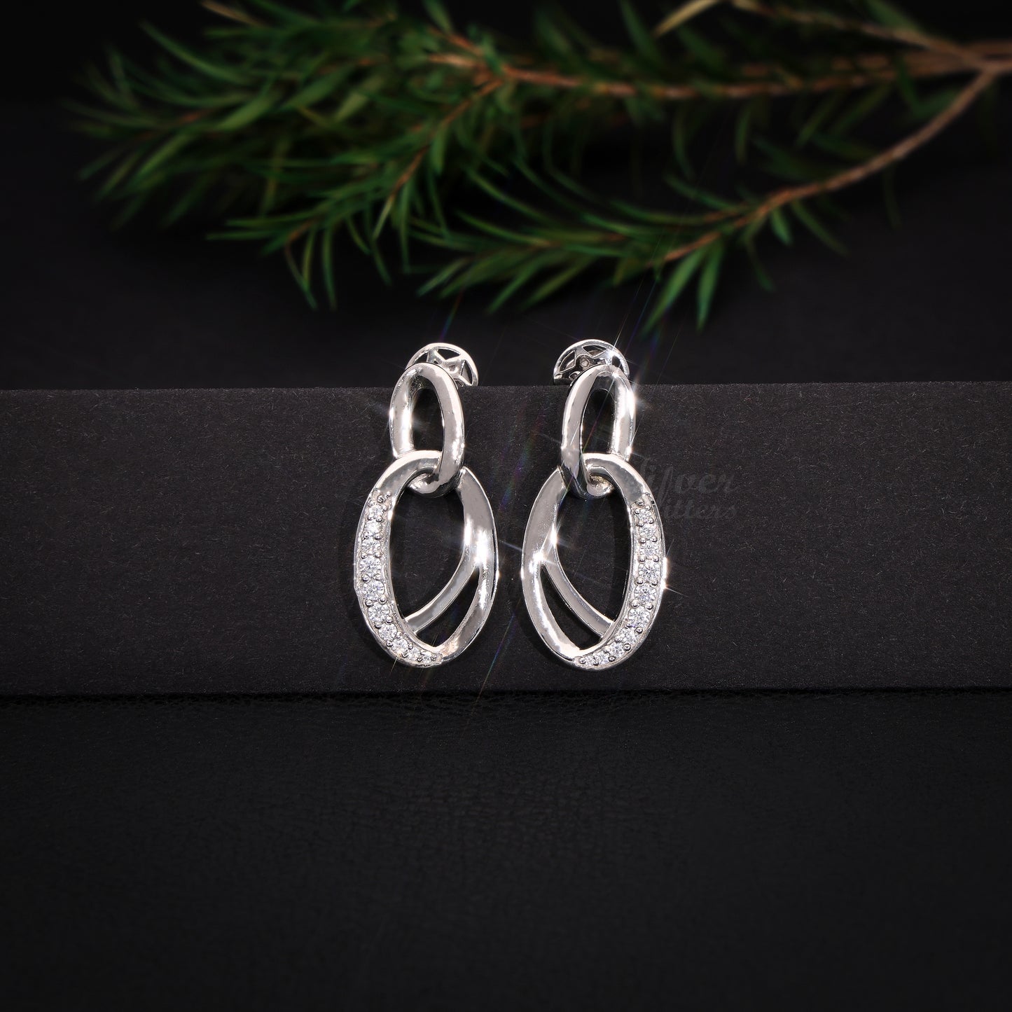 Sterling silver Double Loop Earrings