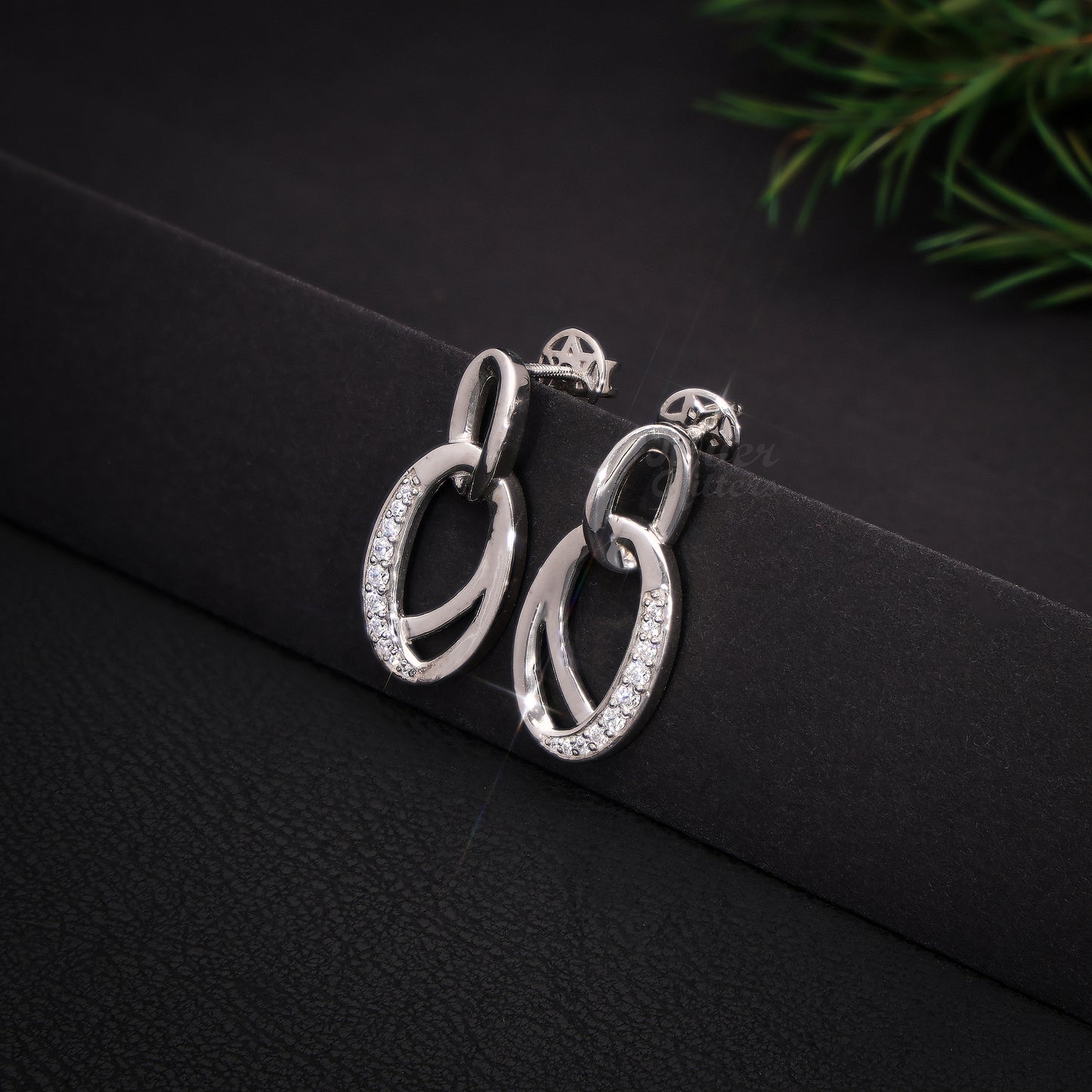 Sterling silver Double Loop Earrings