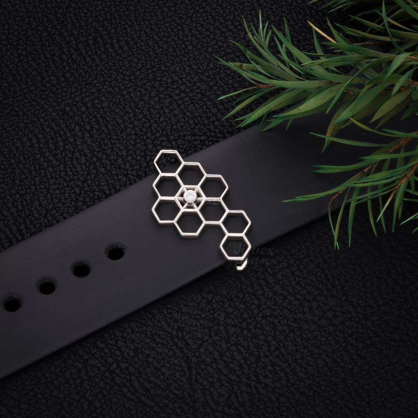 Sterling silver Honeycom Watch Band
