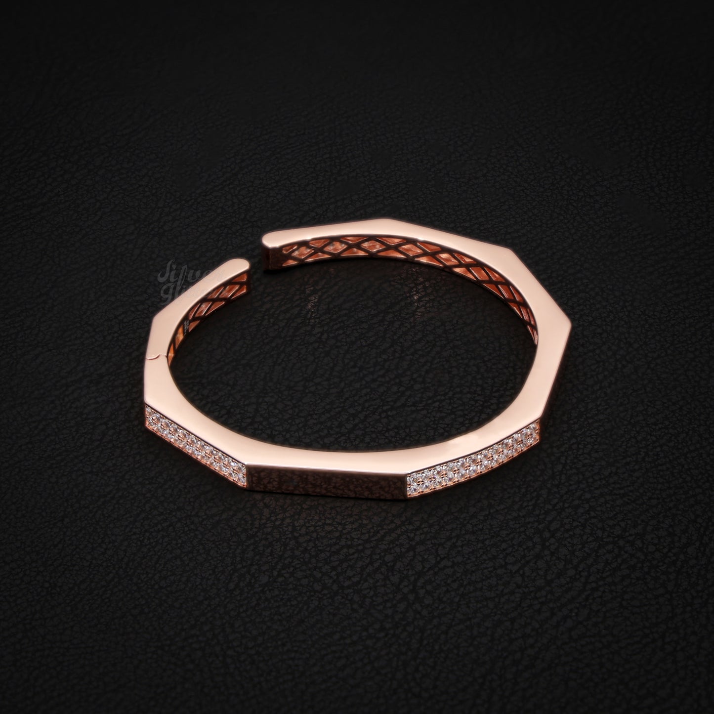 Silver Rose Gold kada Women