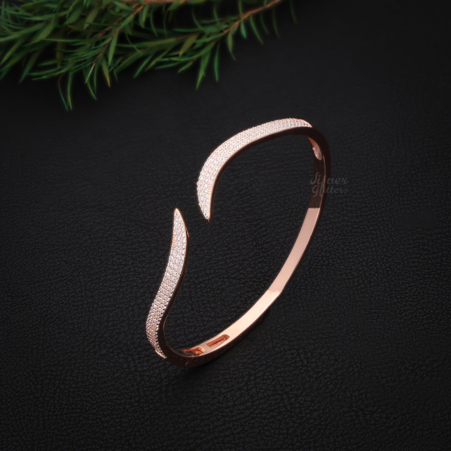 Silver Rose Gold kada Women