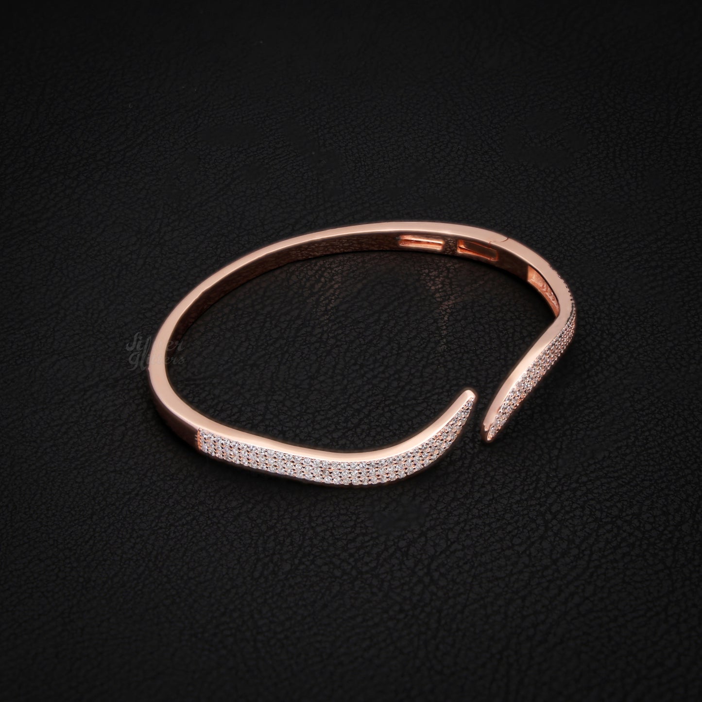 Silver Rose Gold kada Women