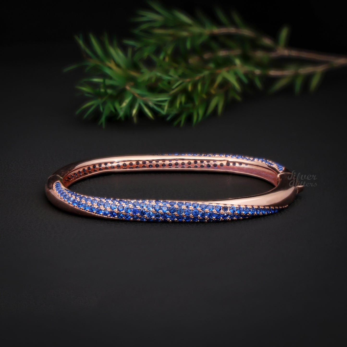 Silver Rose Gold kada Women