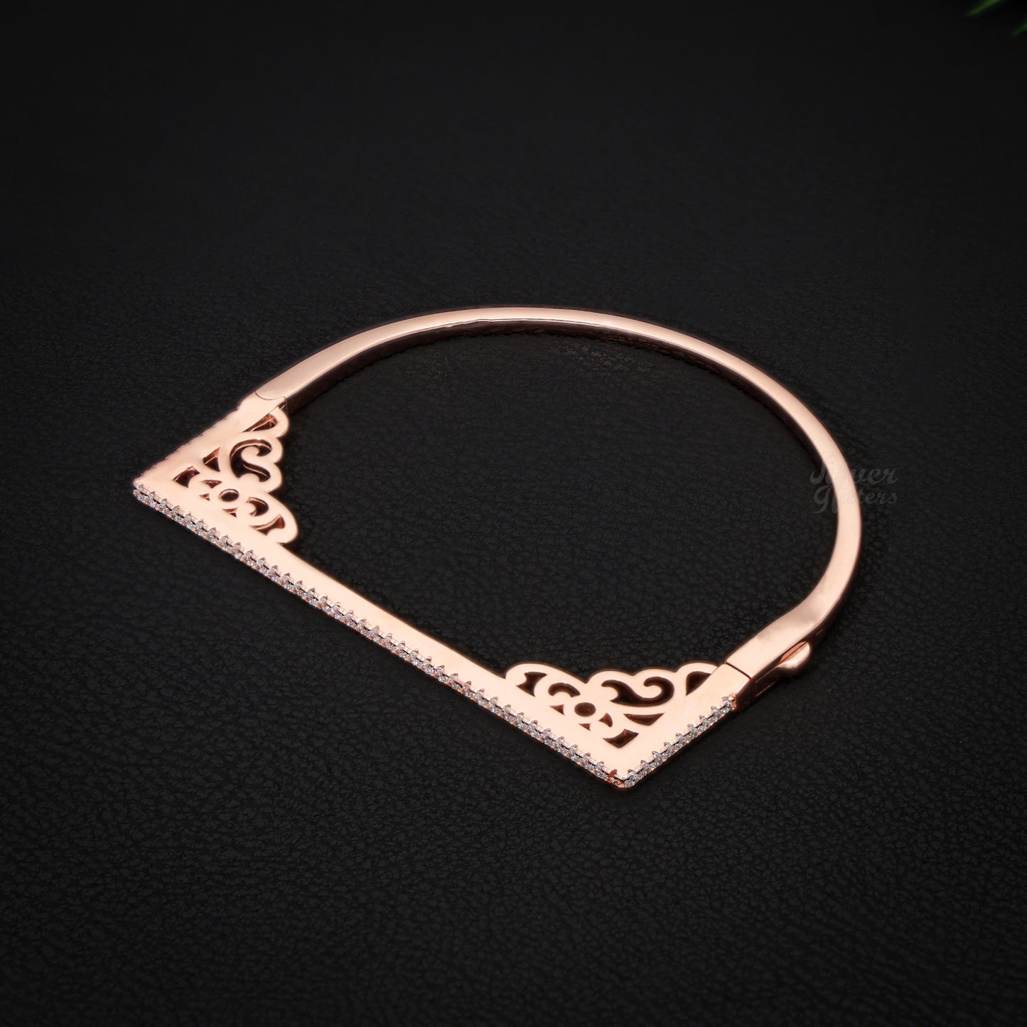 Silver Rose Gold kada Women