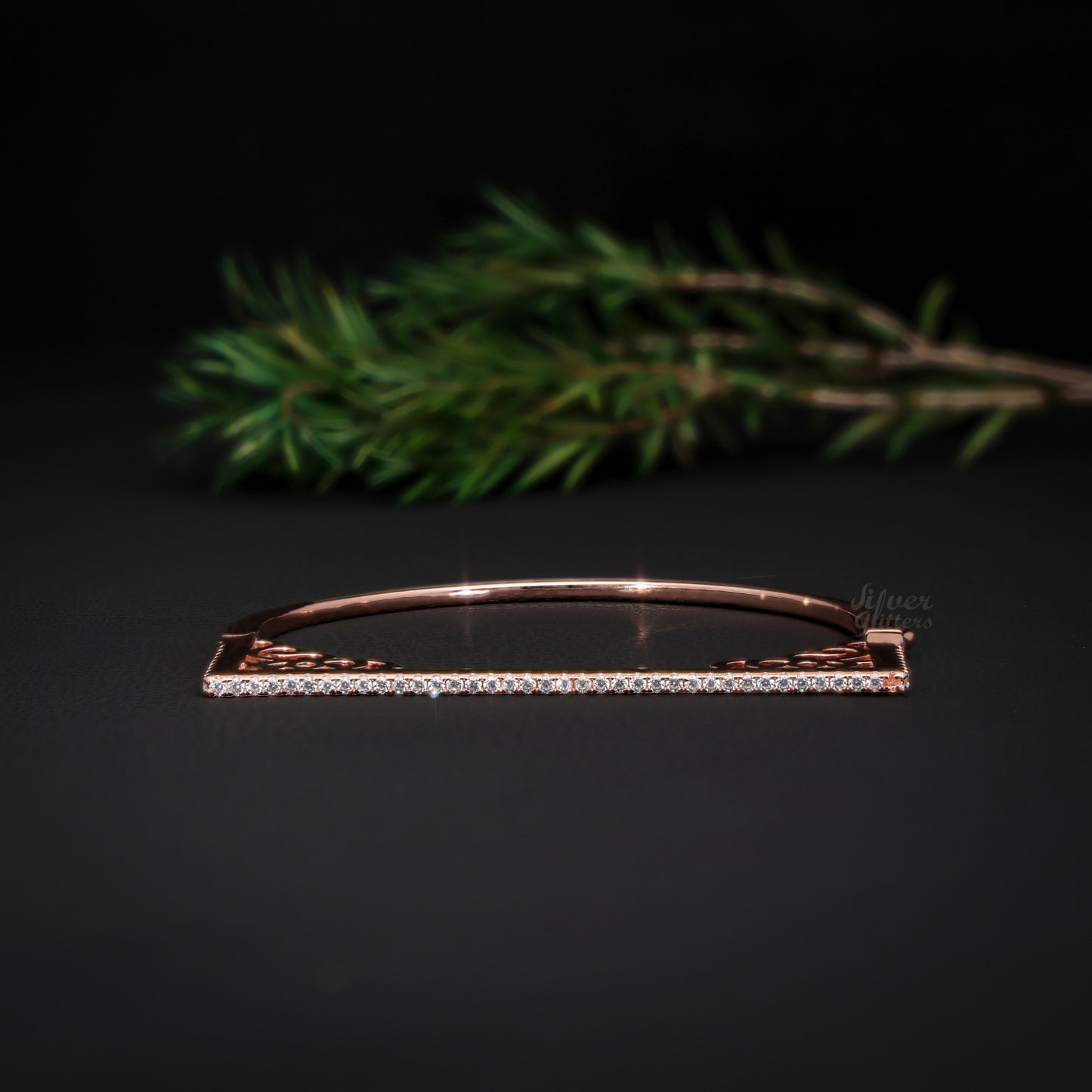 Silver Rose Gold kada Women