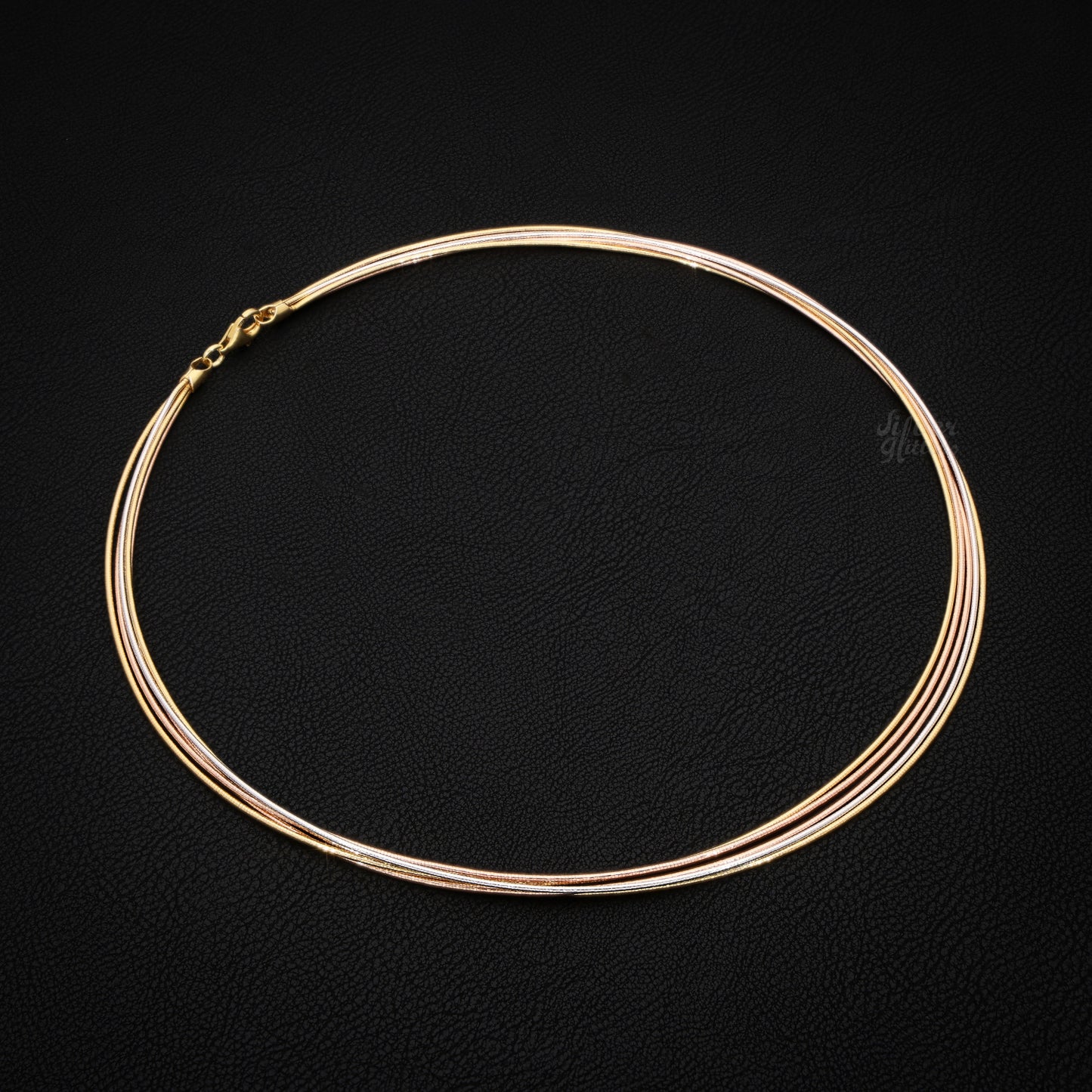 Silver Wired Choker Necklace