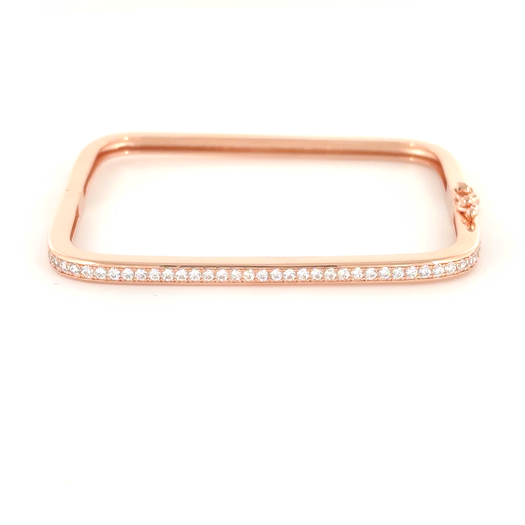 Silver Rose Gold kada Women