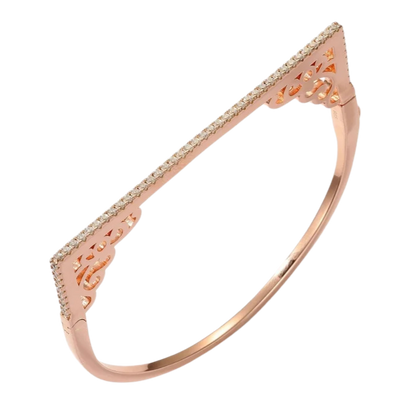 Silver Rose Gold kada Women