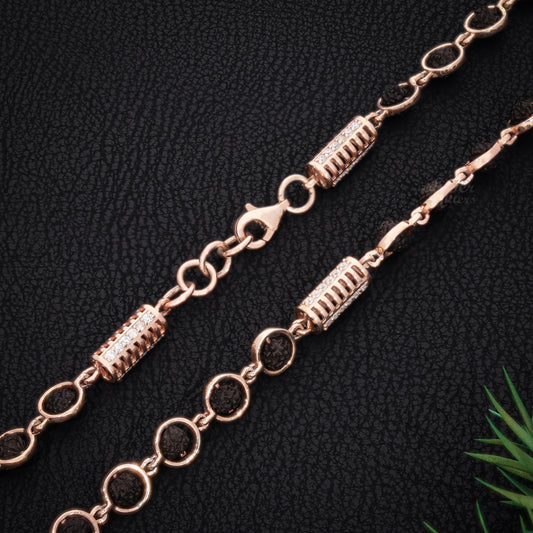 Sterling Silver Rudraksha Mala