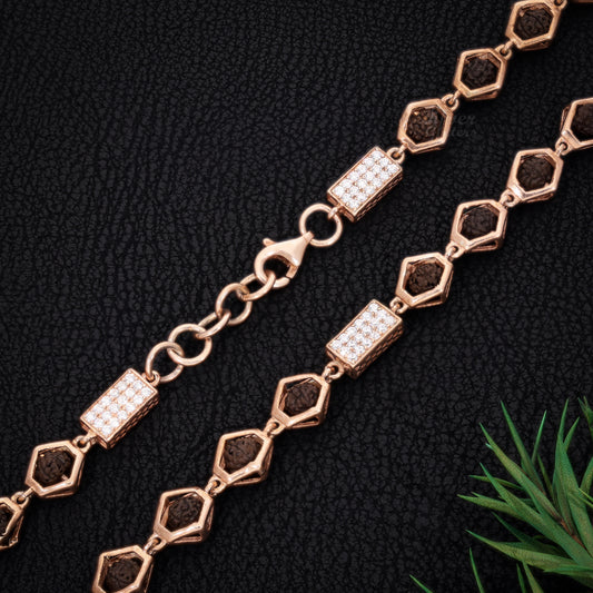 Sterling Silver Rudraksha Mala
