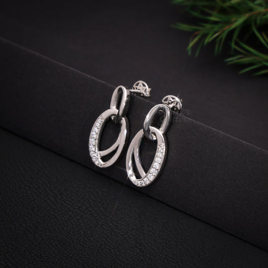Sterling silver Double Loop Earrings