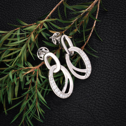 Sterling silver Double Loop Earrings