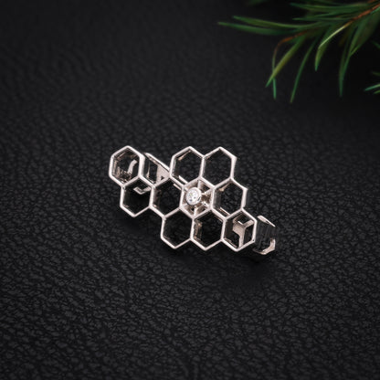Sterling silver Honeycom Watch Band