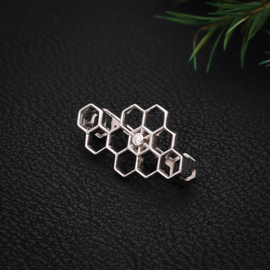 Sterling silver Honeycom Watch Band