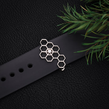 Sterling silver Honeycom Watch Band