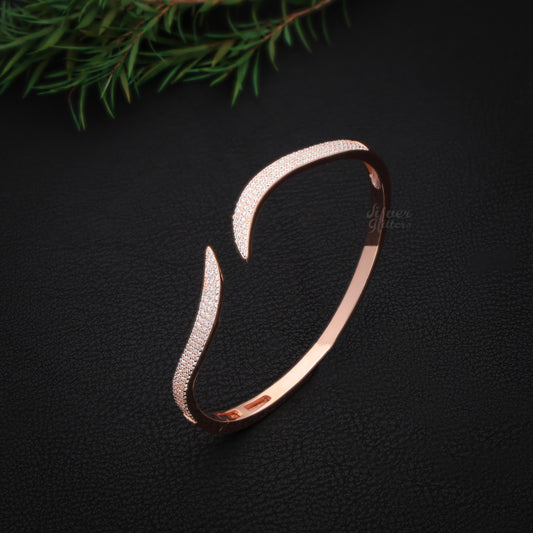 Silver Rose Gold kada Women