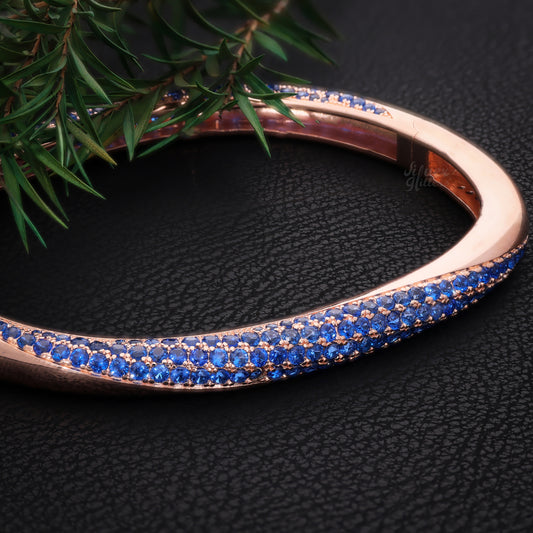 Silver Rose Gold kada Women