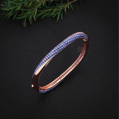 Silver Rose Gold kada Women