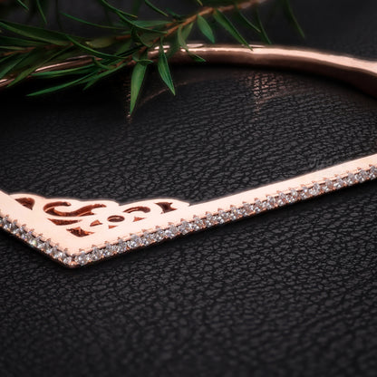 Silver Rose Gold kada Women