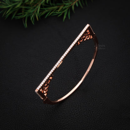Silver Rose Gold kada Women