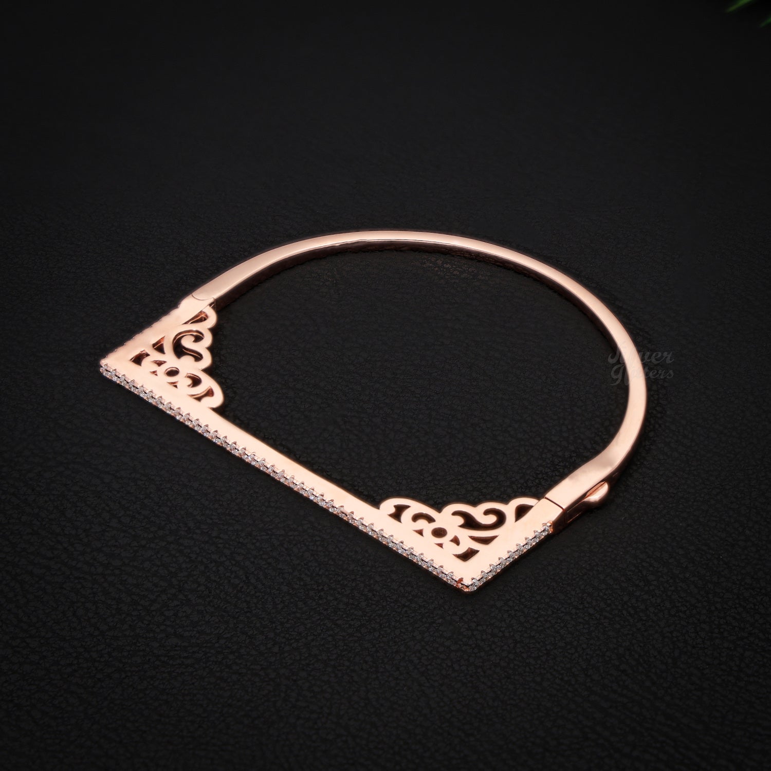 Silver Rose Gold kada Women