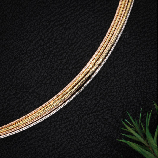 Silver Wired Choker Necklace