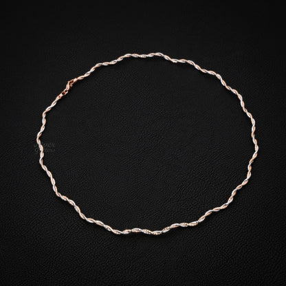 Silver TWO-Color Braided Necklace