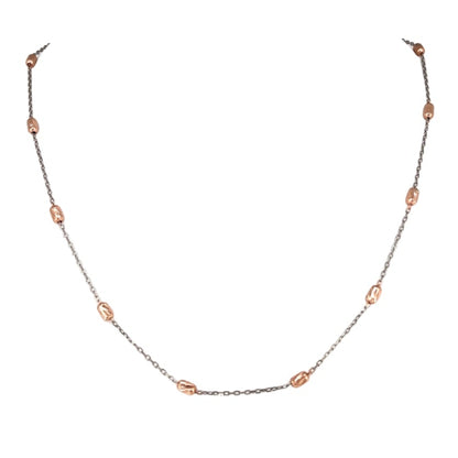 Silver Rose Gold Chain