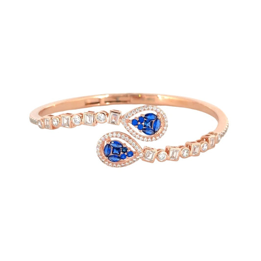 Silver Kada Rose Gold Women
