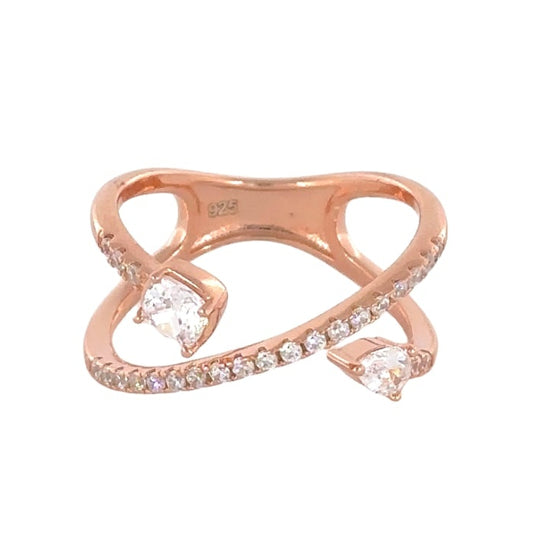 Sterling Silver Rose Gold Ring