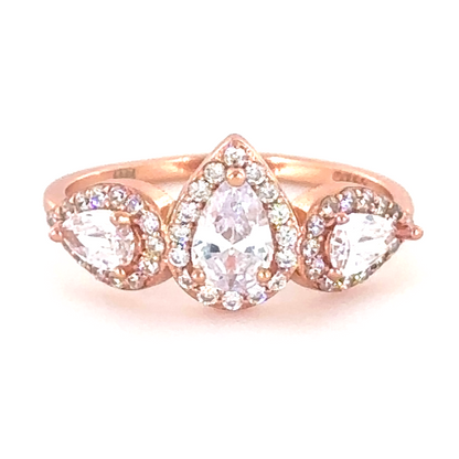 Sterling Silver Rose Gold Ring