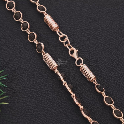 Sterling Silver Rudraksha Mala