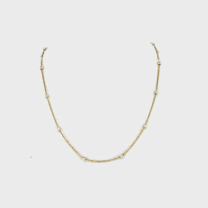 Two Tone Sterling Silver Chain
