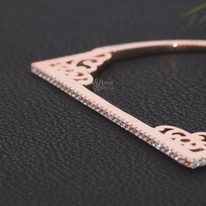 Silver Rose Gold kada Women