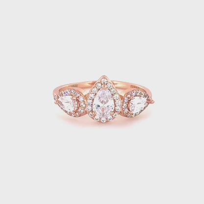 Sterling Silver Rose Gold Ring