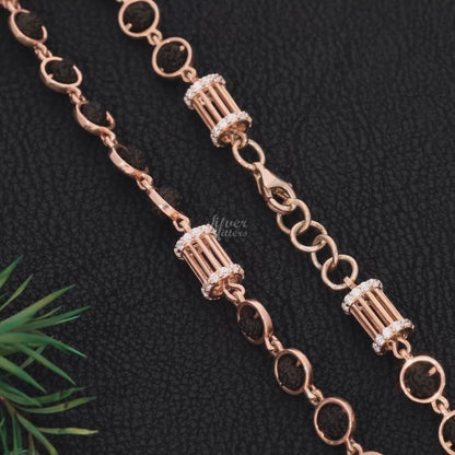Sterling Silver Rudraksha Mala