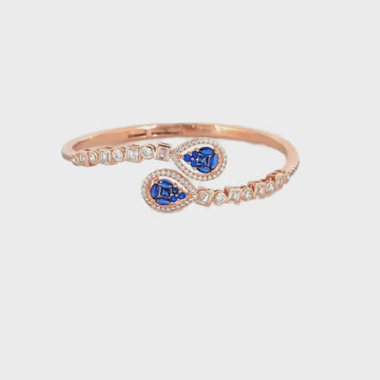 Silver Kada Rose Gold Women