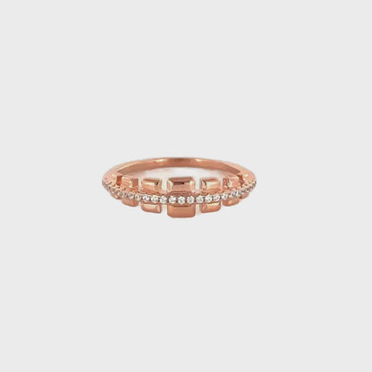 Sterling Silver Rose Gold Ring