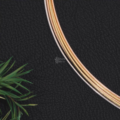 Silver Wired Choker Necklace